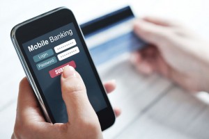 Mobile banking concept